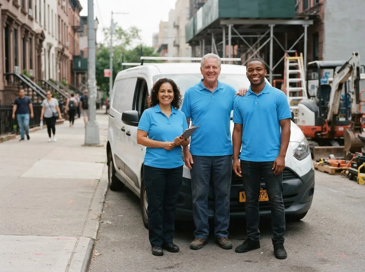 Blue River Dumpster Rental equipment rental service team in New York, NY